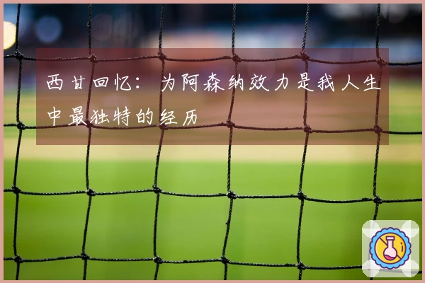 西甘回忆：为阿森纳效力是我人生中最独特的经历